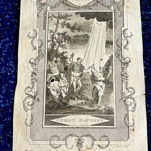 Print from 1800s Bible Brown Newcastle